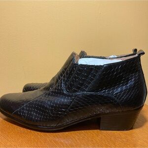 Giorgio Brutini Men’s Jerrett Black Snakeskin Slip on Ankle Boot Sz 10M